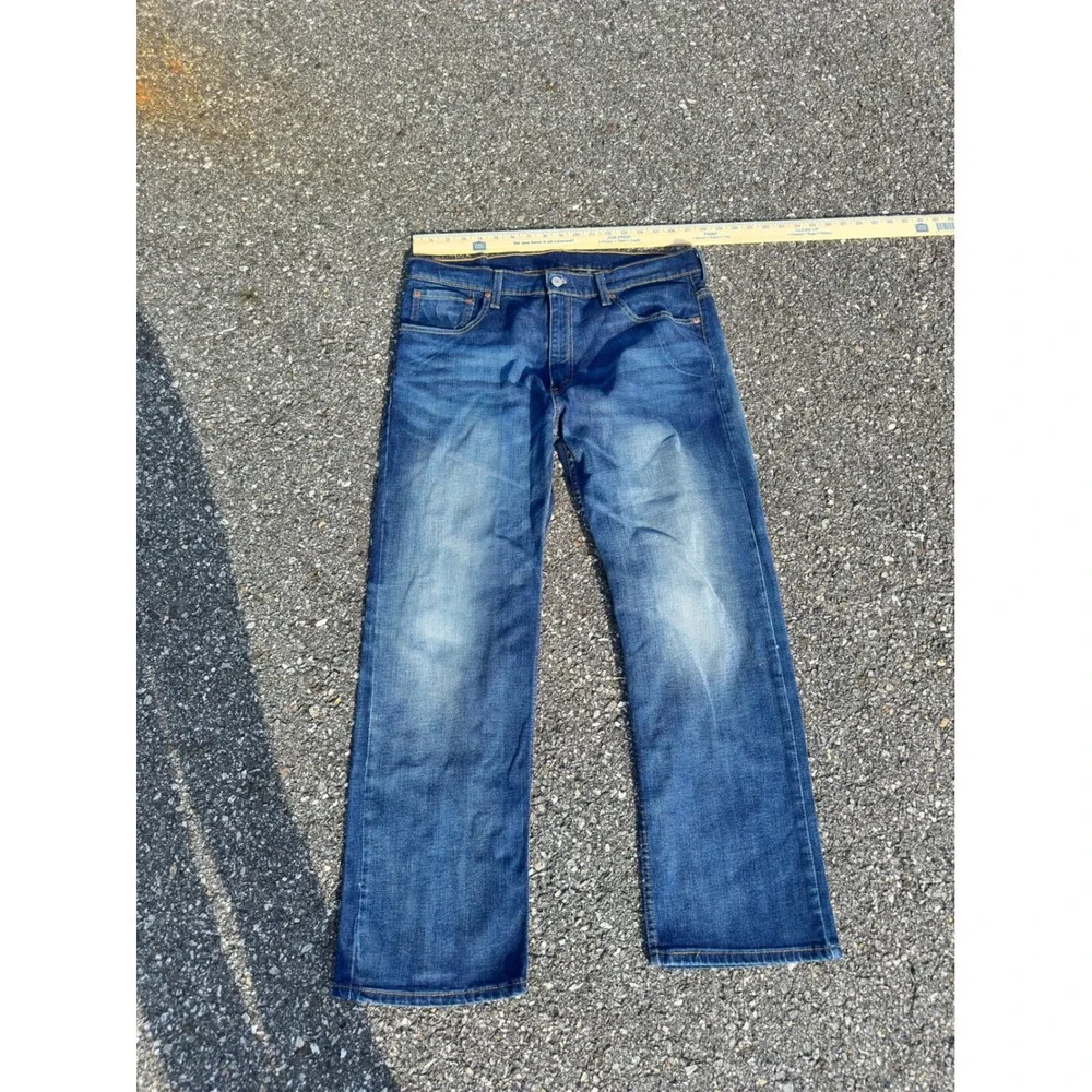 Levis 569 Loose Straight Leg Jeans Mens 34x30 Medium Wash Blue Denim Pants
